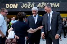 26. 8. 2022, Bohinjska Bistrica – Predsednik republike se je udeleil osrednje prireditve ob prazniku Obine Bohinj (Daniel Novakovi/STA)